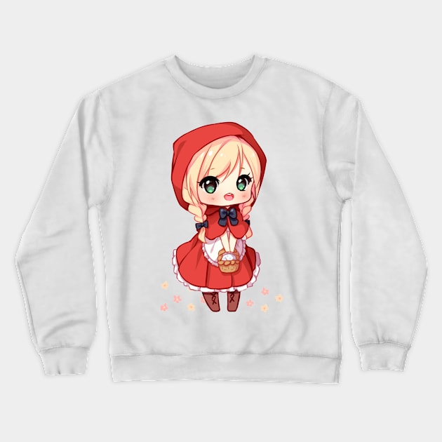 Little red ridding hood Crewneck Sweatshirt by Hyanna